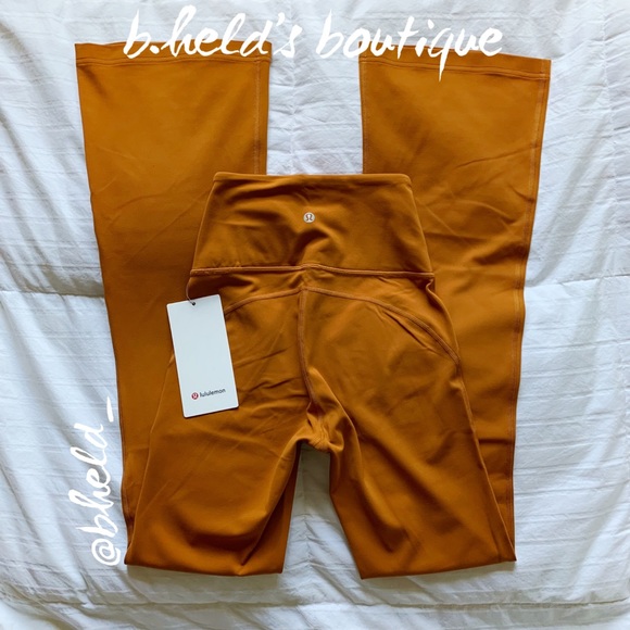 lululemon Groove Super HR Flared Pant Nulu Roasted Orange Size 2 Brand New NWT - Picture 15 of 16